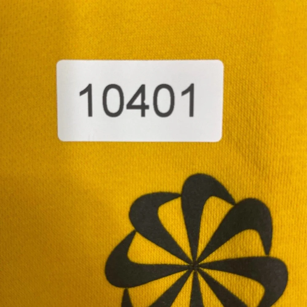 Nike Hoodie Adult Small Yellow Pinwheel‎ Evolution Of The Swoosh Mens